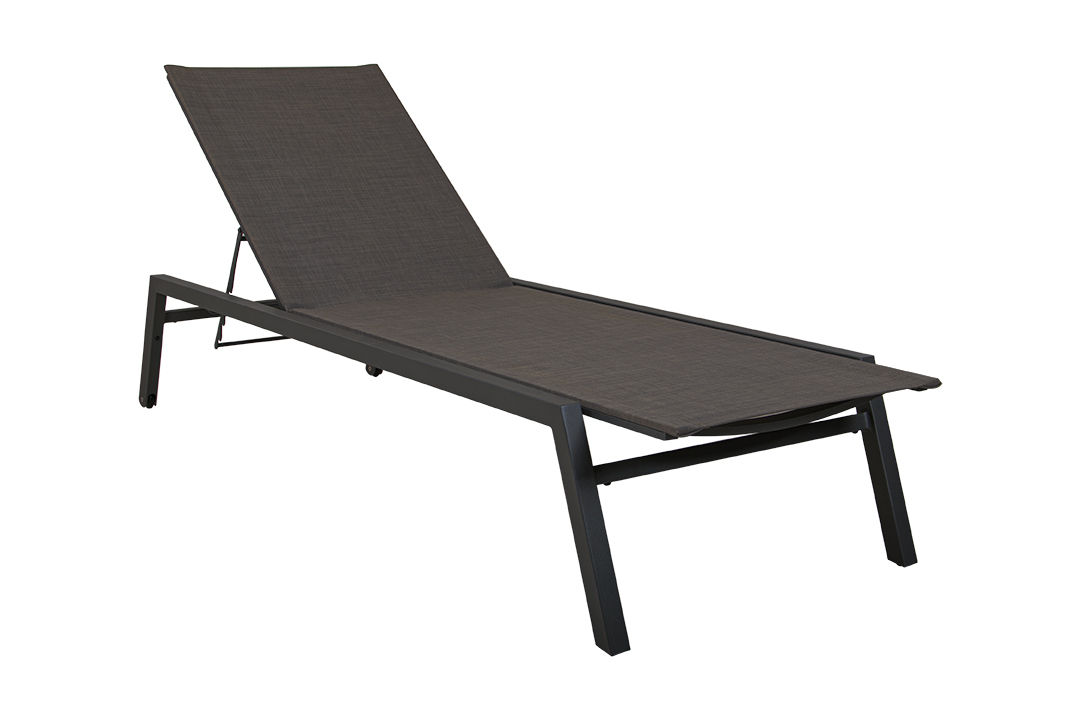 Cube Alu Stackable Sun Lounger, Slate